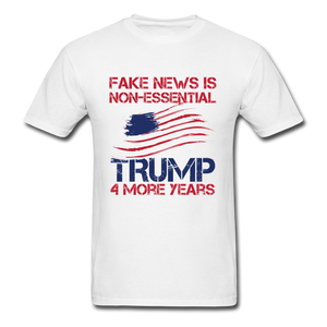 Fake News American Flag - white