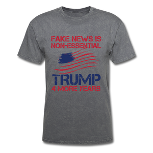 Fake News American Flag - mineral charcoal gray