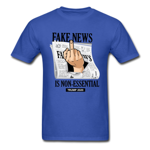 Breaking Fake News - royal blue