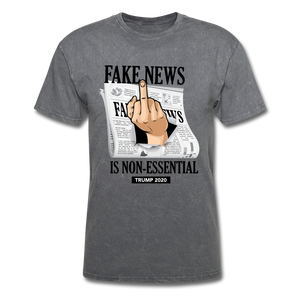 Breaking Fake News - mineral charcoal gray